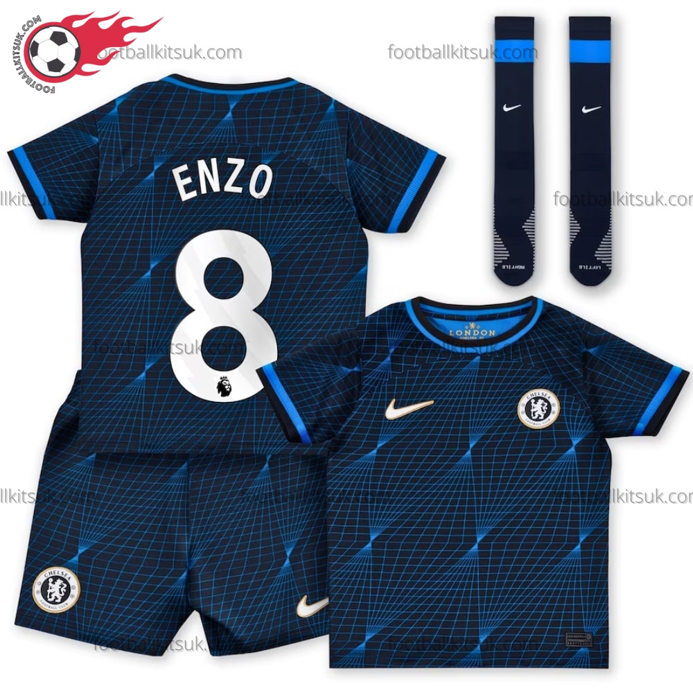 Chelsea Enzo 8 Away 23/24 Kid Football Kits UK