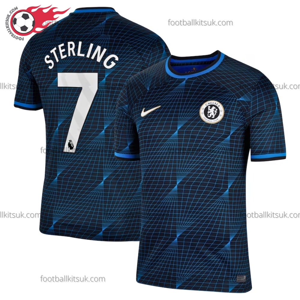 Chelsea Sterling 7 Away 23/24 Football Shirt UK