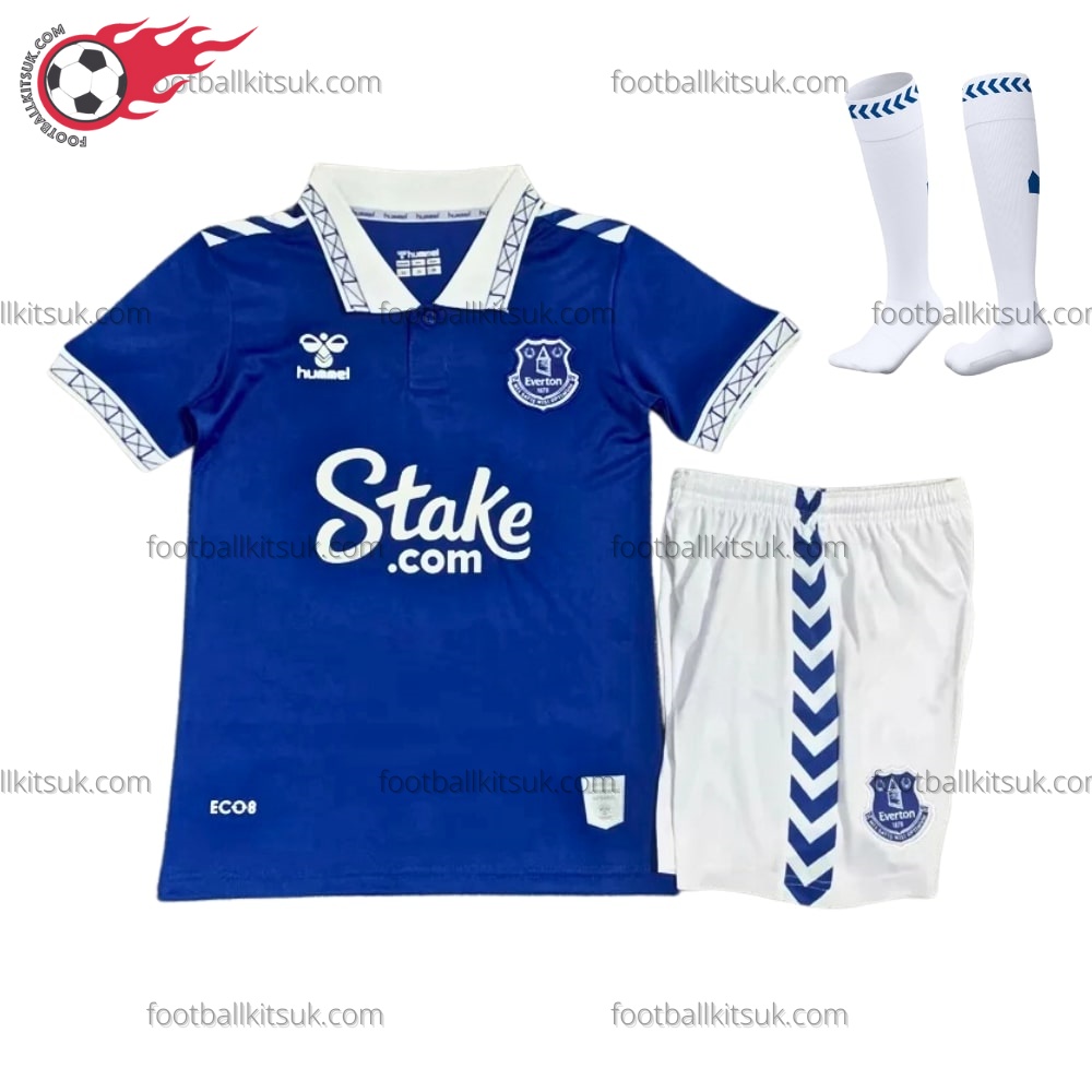 Everton Home 23/24 Kid Football Kits UK