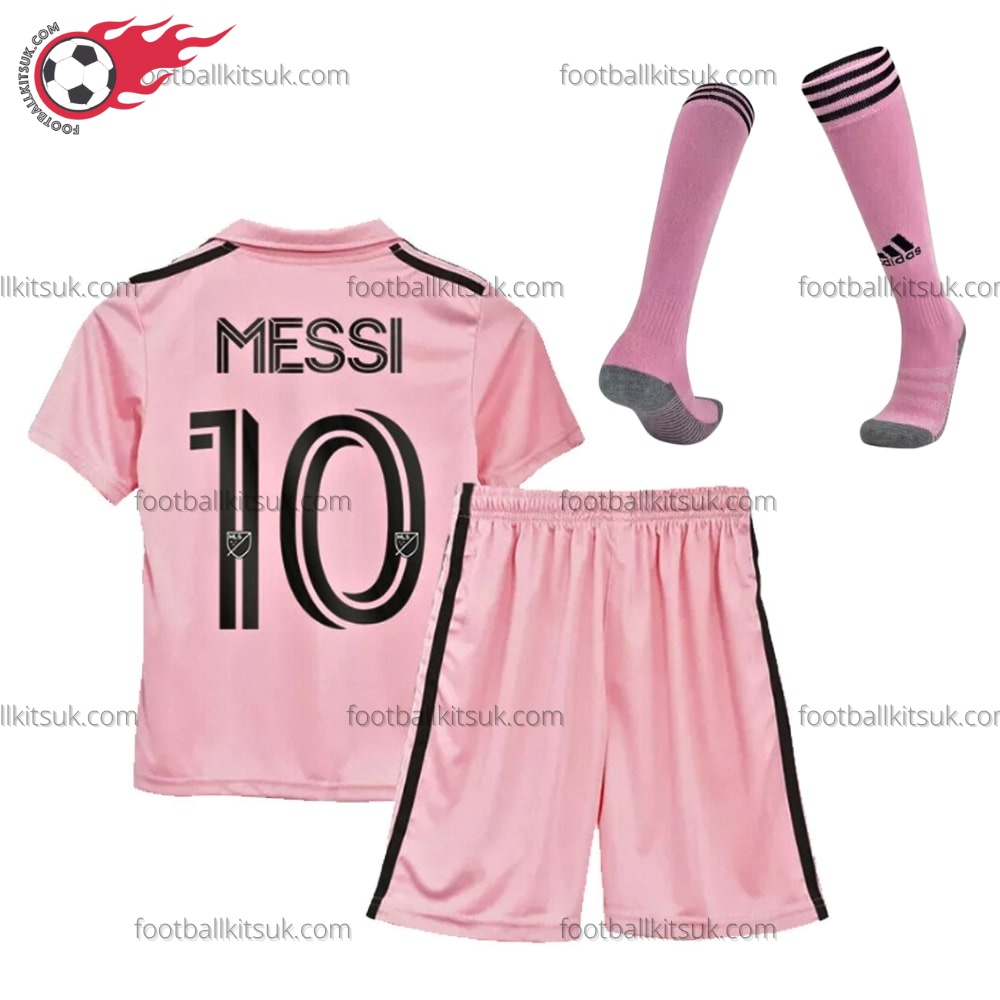 Inter Miami Messi 10 Pink 23/24 Kid Football Kits UK