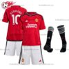 Man Utd Rashford 10 Home 23/24 Kid Football Kits UK