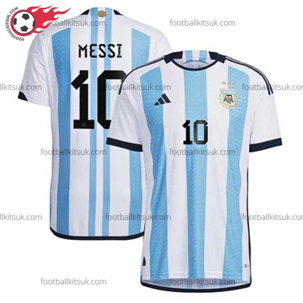 Argentina Messi 10 Home 2022 Men Football Shirt UK