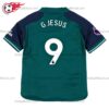 Arsenal G.Jesus 9 Third 23/24 Kid Football Kits UK