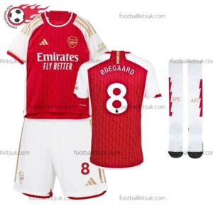 Arsenal Ødegaard 8 Home 23/24 Kid Football Kits UK