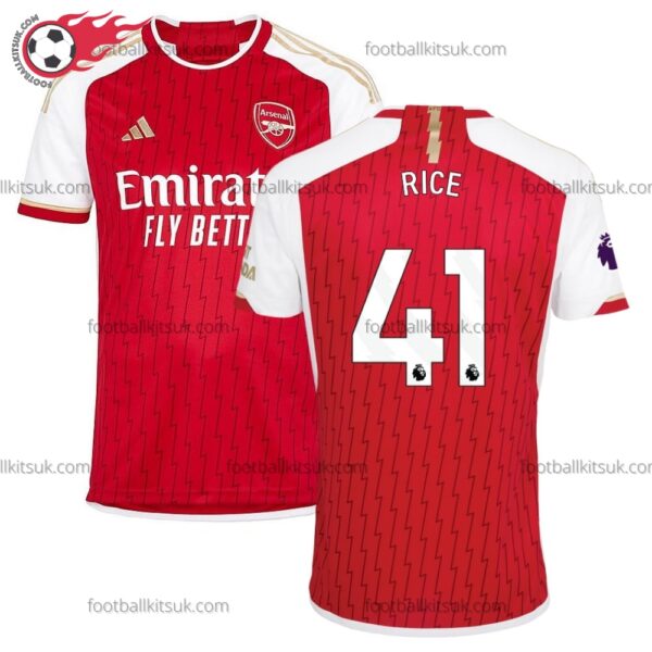 Arsenal Rice 41 Home 23/24 Football Shirt UK