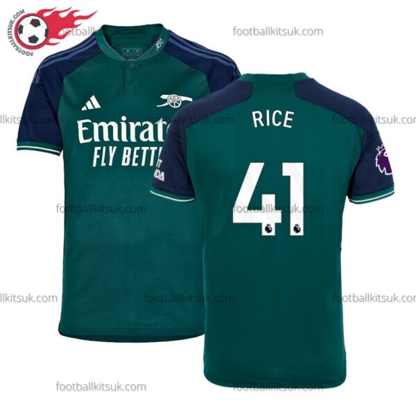 Arsenal Rice 41 Third 23/24 Football Shirt UK