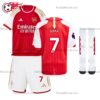 Arsenal Saka 7 Home 23/24 Kid Football Kits UK