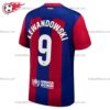 Barcelona Lewandowski 9 Home 23/24 Football Shirt UK