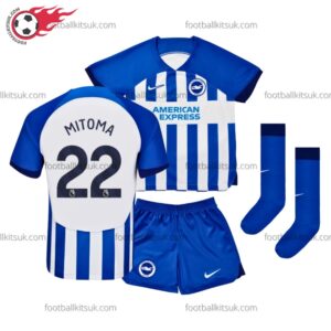 Brighton Mitoma 22 Home 23/24 Kid Football Kits UK