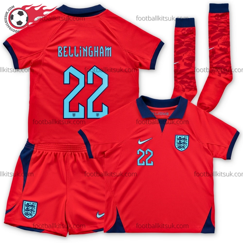 England Bellingham 22 Away 2022 Kid Football Kits UK