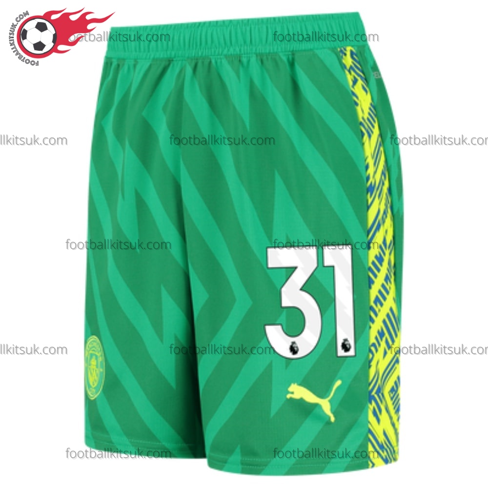 Man City Ederson M 31 Goalkeeper Away 23/24 Kid Football Kits