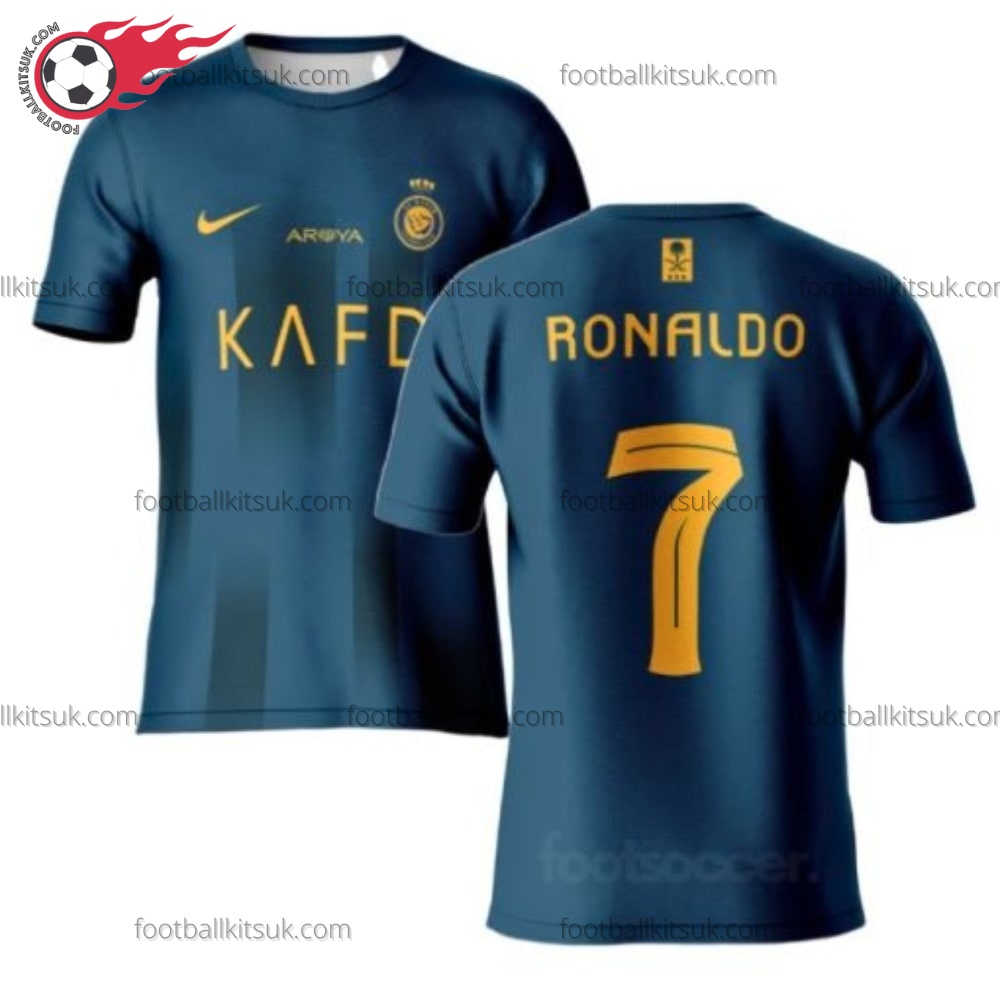 Al Nassr Ronaldo 7 Away 23/24 Football Shirt UK