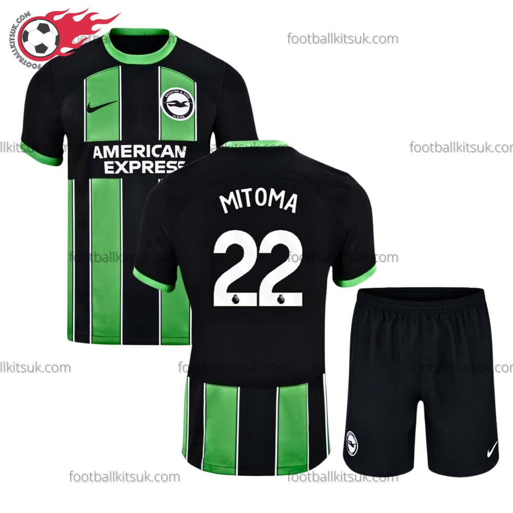 Brighton Mitoma 22 Away 23/24 Kid Football Kits UK