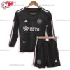Inter Miami Black Long Sleeve 23/24 Kid Football Kits UK
