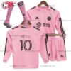 Inter Miami Messi 10 Pink Long Sleeve 23/24 Kid Football Kits UK