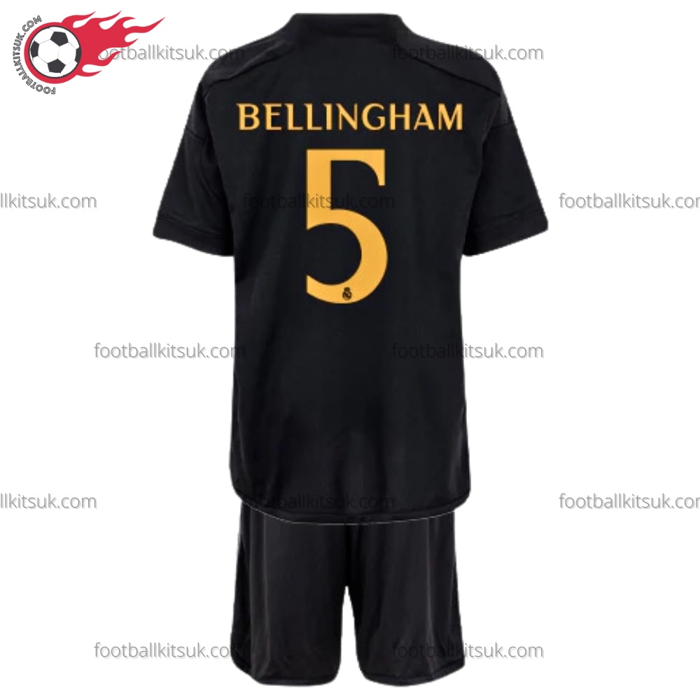 Real Madrid Bellingham 5 Third 23/24 Kid Football Kits UK