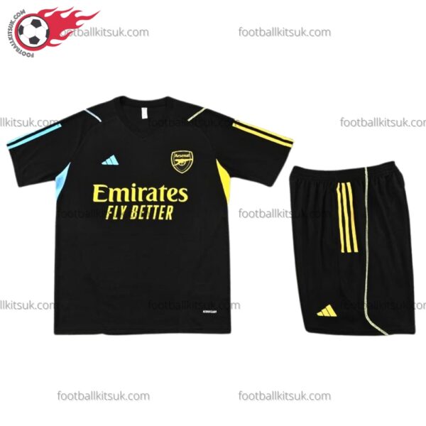 Arsenal Black Training 23/24 Kid Football Kits UK