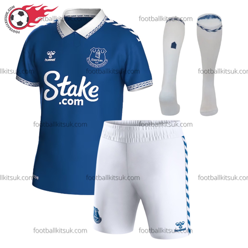 Everton Home 23/24 Adult Football Kit UK