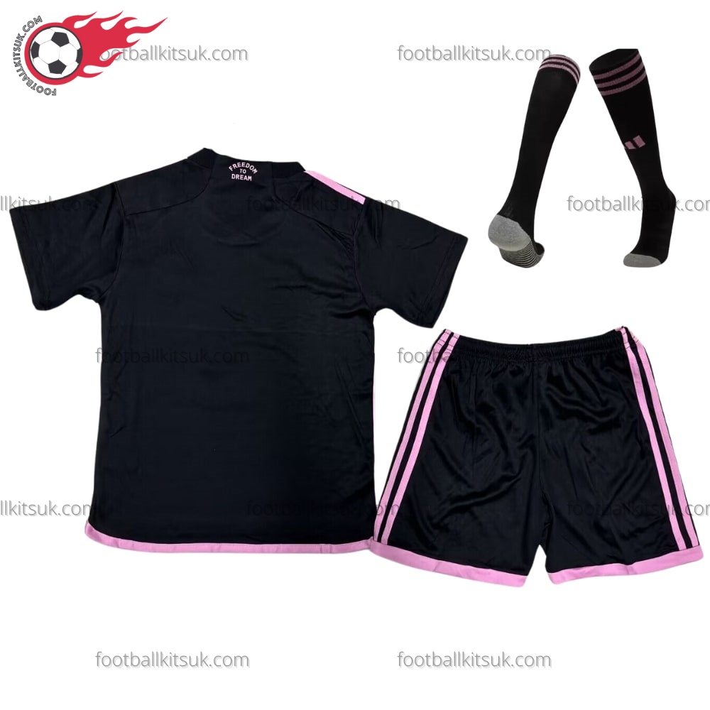 Inter Miami Black 24/25 Kid Football Kits UK