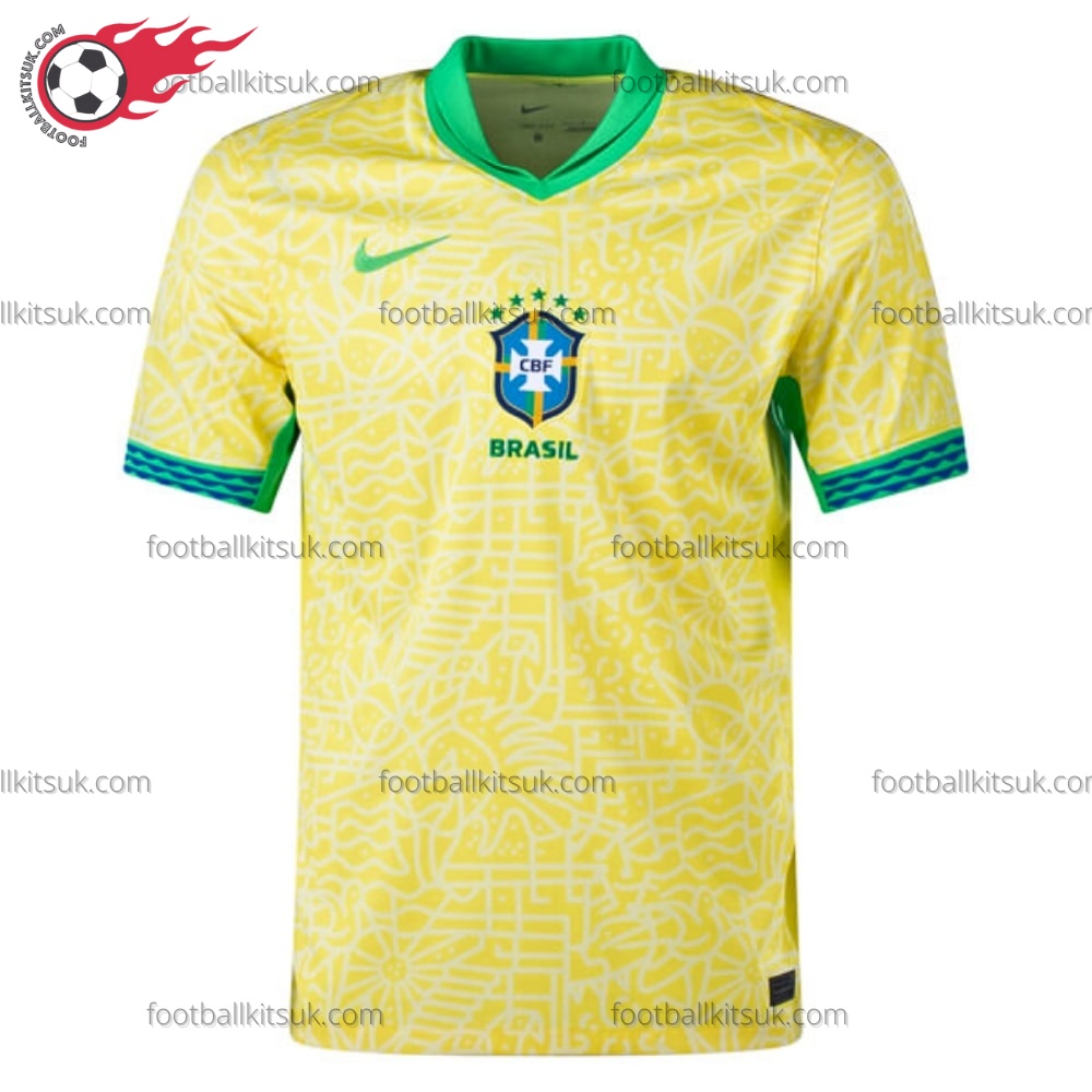 Brazil Home 2024 Men Football Shirt UK