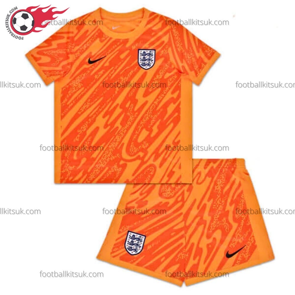 England Goalkeeper 2024 Kid Football Kits UK
