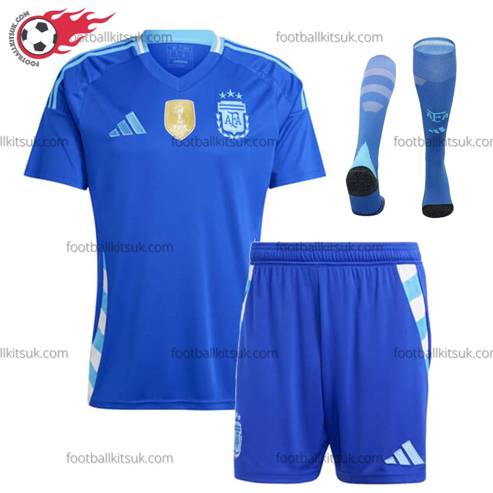 Argentina Away 2024 Kid Football Kits UK