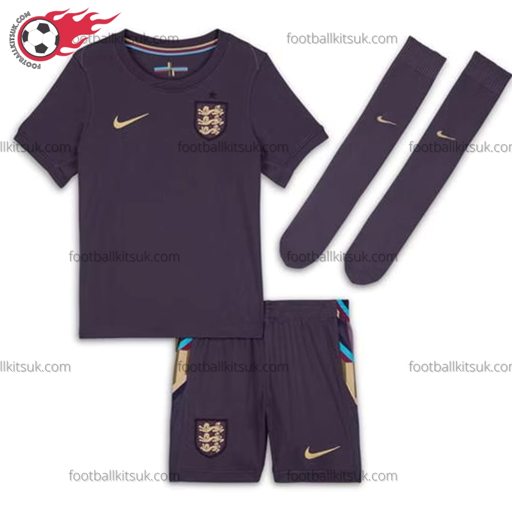 England Away 2024 Kid Football Kits UK
