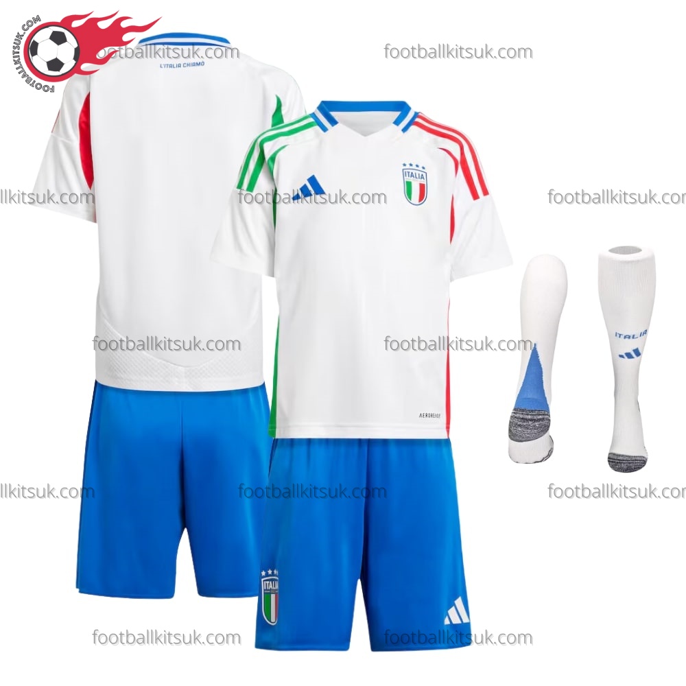 Italy Away 2024 Kid Football Kits UK