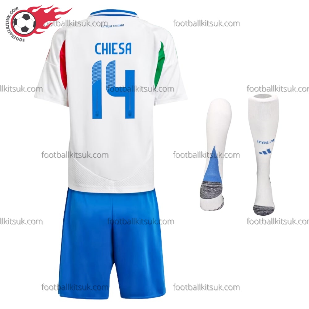 Italy Chiesa 14 Away 2024 Kid Football Kits UK 1 Italy Chiesa 14 Away 2024 Kid Football Kits UK