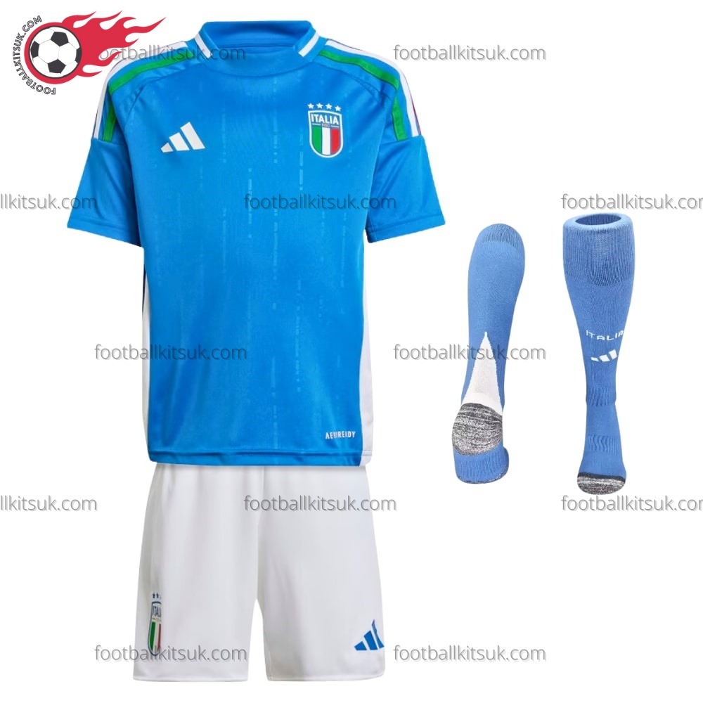 Italy Home 2024 Kid Football Kits UK