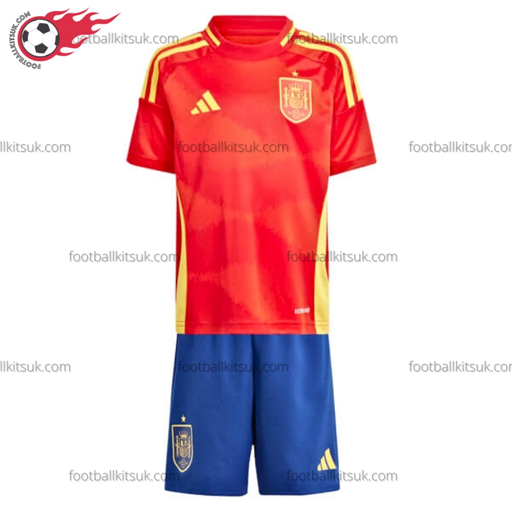 Spain Home 2024 Kid Football Kits UK