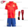 Spain Home 2024 Kid Football Kits UK