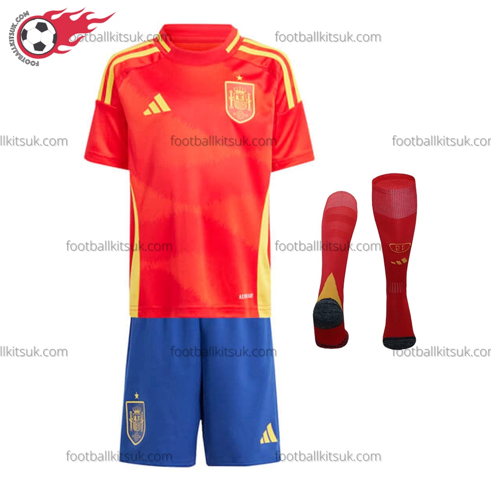 Spain Home 2024 Kid Football Kits UK