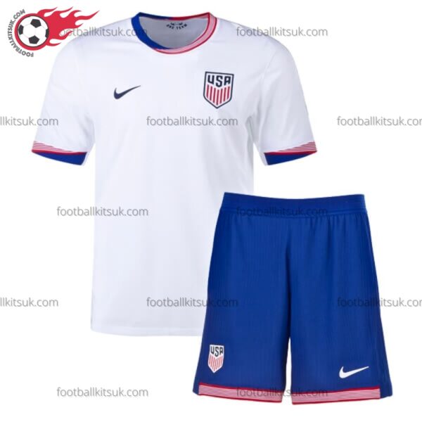 USA Home 2024 Kid Football Kits UK