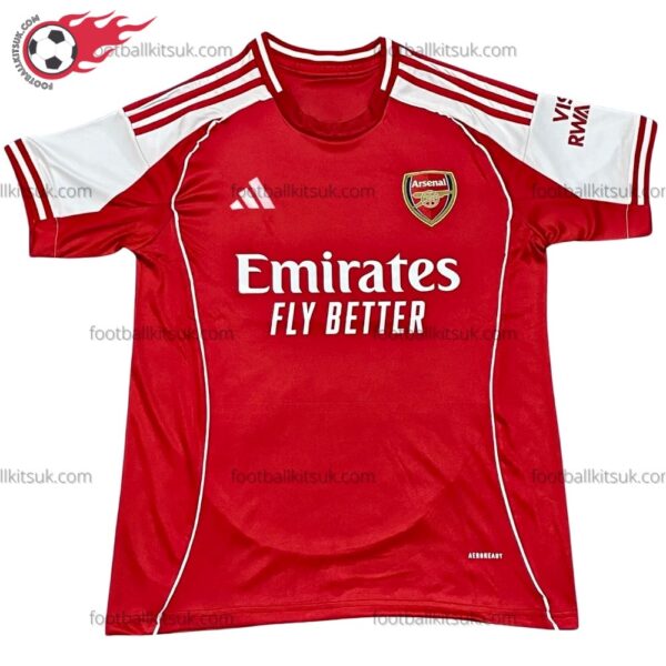 Arsenal Home 25/26 Men Football Shirt UK Front View