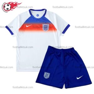 England Home 25/26 Kid Football Kits UK Front View