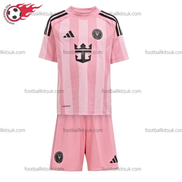 Inter Miami Home 25/26 Kid Football Kits UK Front View
