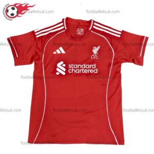 Liverpool Home 25/26 Men Football Shirt UK Front View
