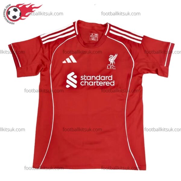 Liverpool Home 25/26 Men Football Shirt UK Front View