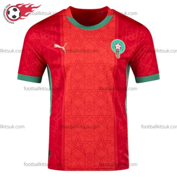 Morocco Home 25/26 Men Football Shirt UK Front View