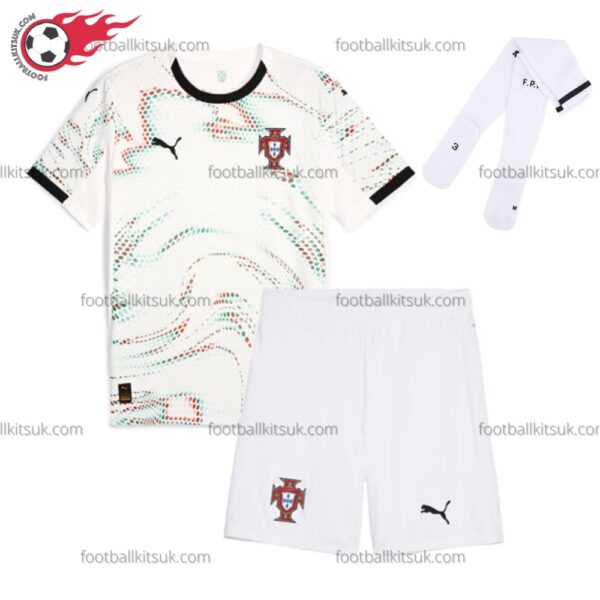 Portugal Away 25/26 Kid Football Kits UK Full View